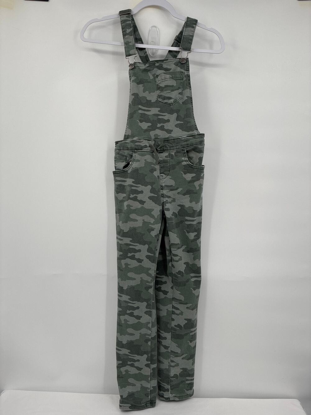 Cat & Jack Camoflage Overalls Super Stretch Straight Leg L 10/12
